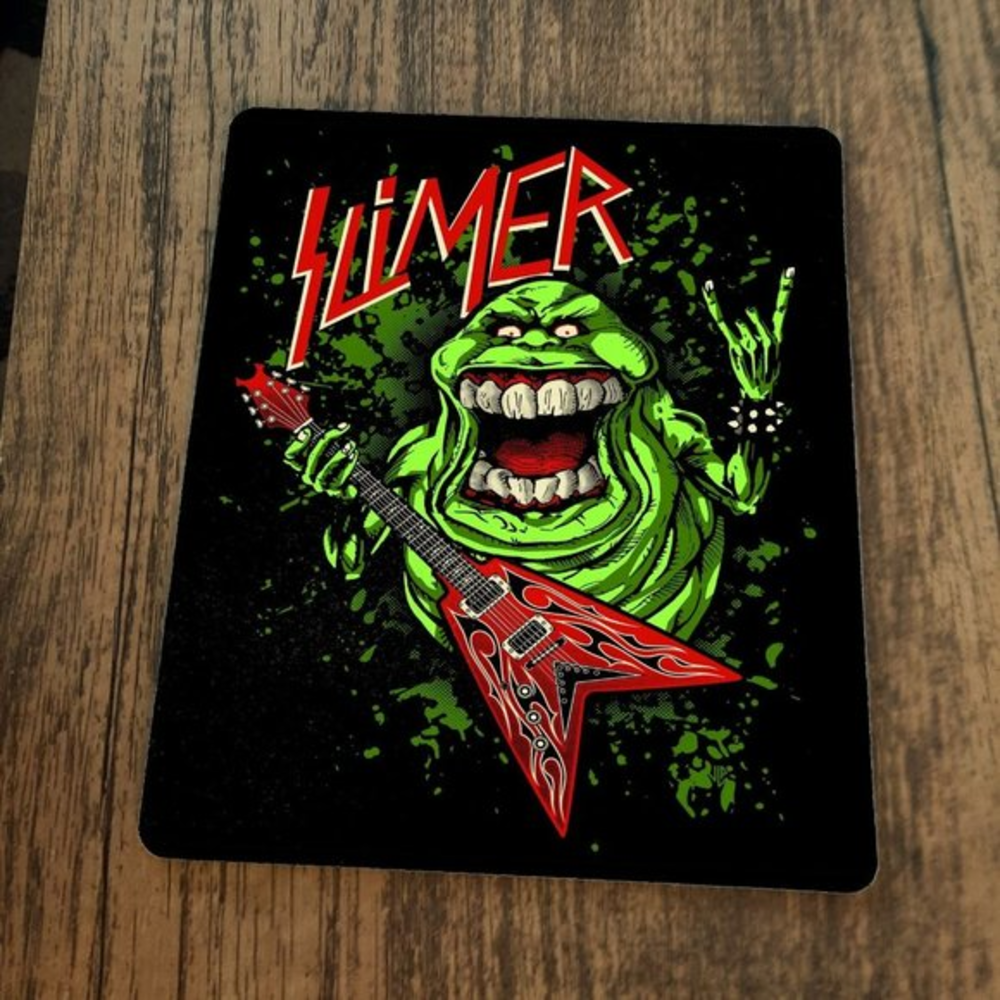Slimer Playing Guitar Mouse Pad Ghostbusters‎